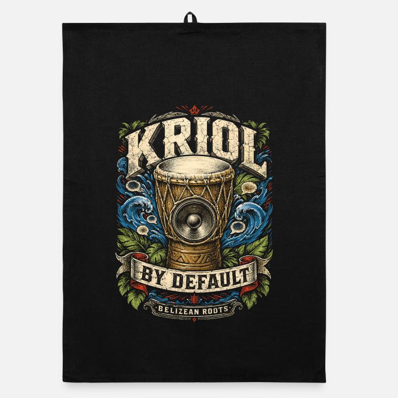Belize Belizische Wurzeln Kriol By Default Organic Geschirrtuch