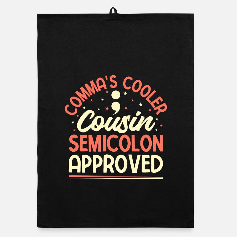 Semicolon Suicide Prevention Cooler Approved Semi Organic dish towel