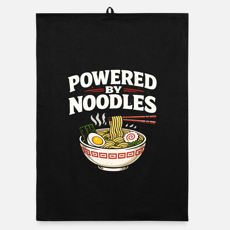 Conception d’anime de nouilles ramen japonaises Torchon bio