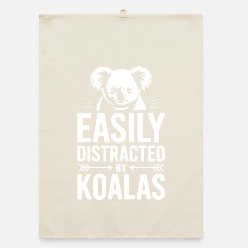 Koala Sprüche Koalas Lustiges Koala Geschenk Organic Geschirrtuch