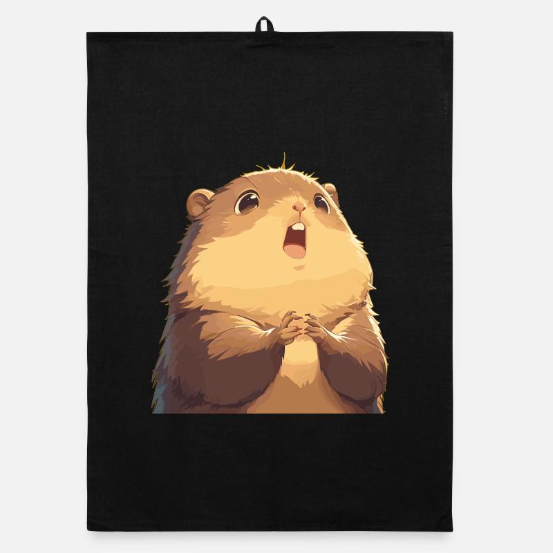 Marmots Groundhog Organic dish towel