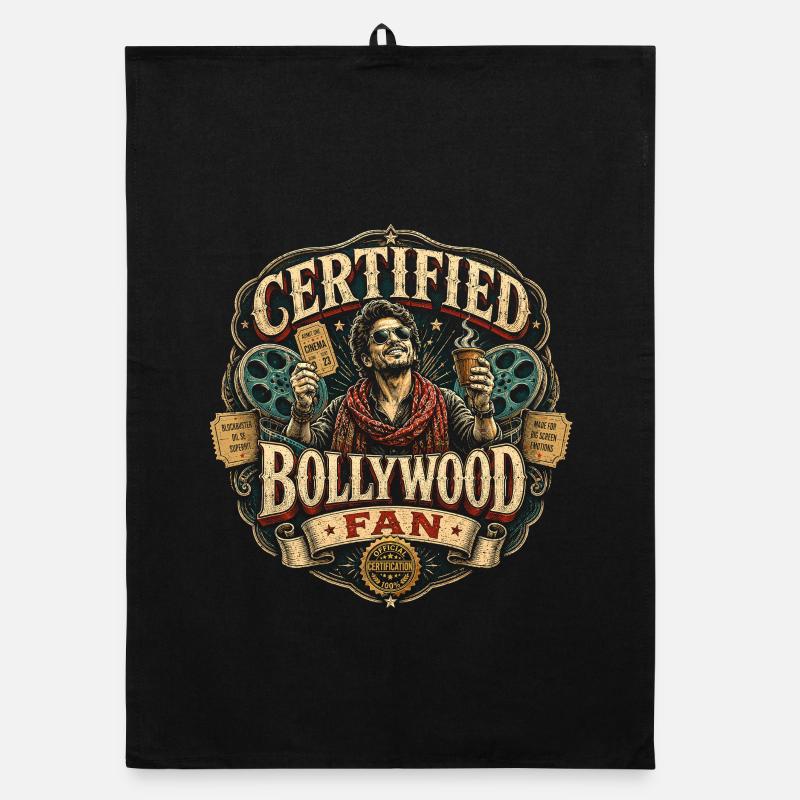 Certified Bollywood Fan Organic dish towel