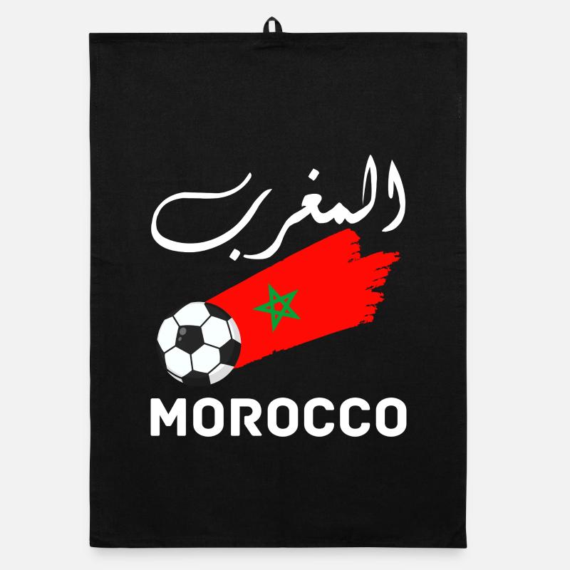 Morocco Graphic Funny Morocco Nation Flag Morocco Organic dish towel