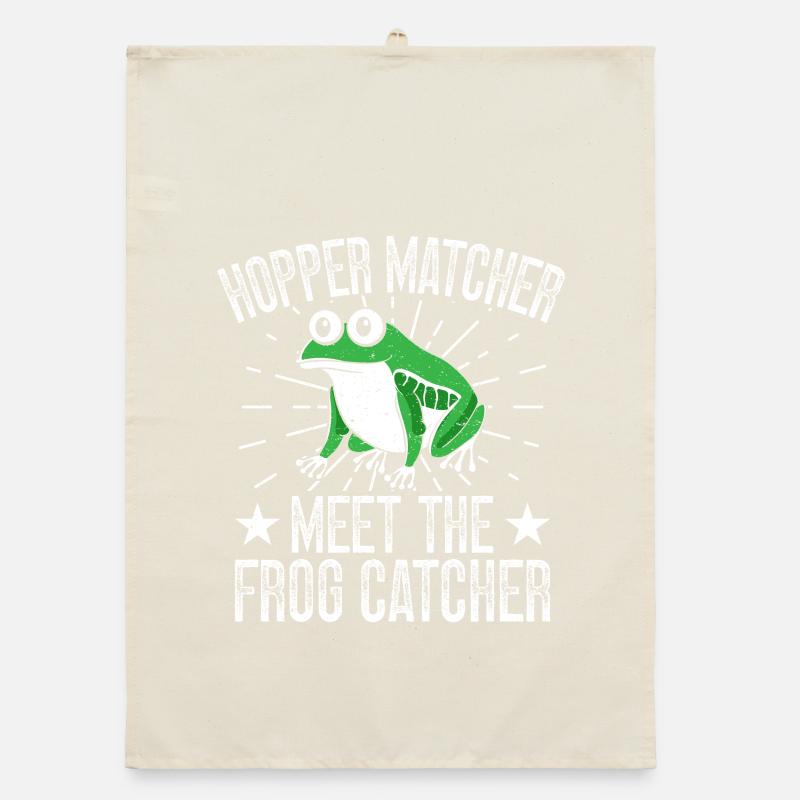 Frog Catcher Hopper Matcher Frog Organic Geschirrtuch