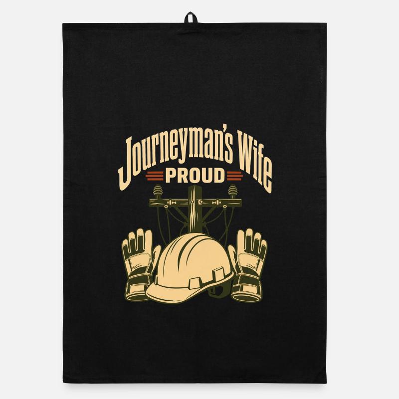 Épouse de compagnon de compagnon fier Design Torchon bio