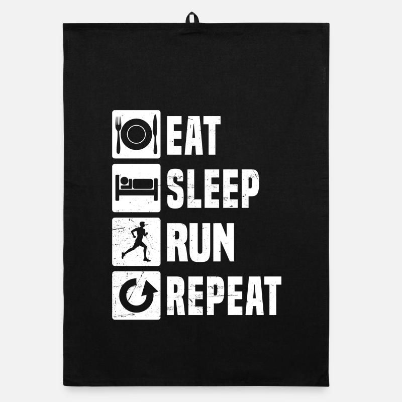 Gift idea for a running with running Organic dish towel