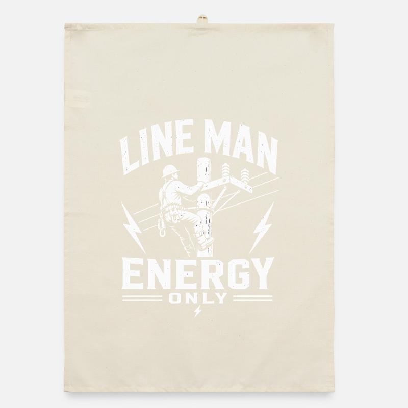 Engineering Engineer Electrician Lineman Design Organic dish towel