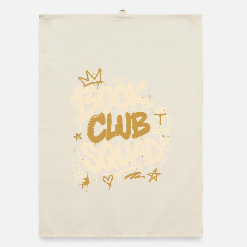 Buchclub Squad Graffiti Organic Geschirrtuch
