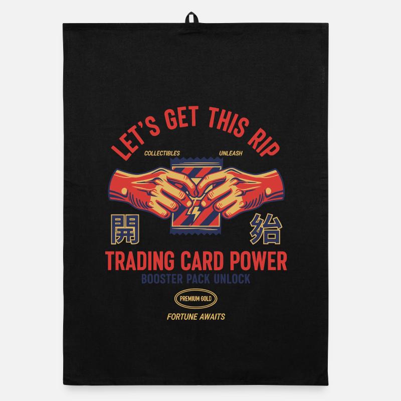 Lets Get This Rip Trading Card Power Booster Pack Organic dish towel