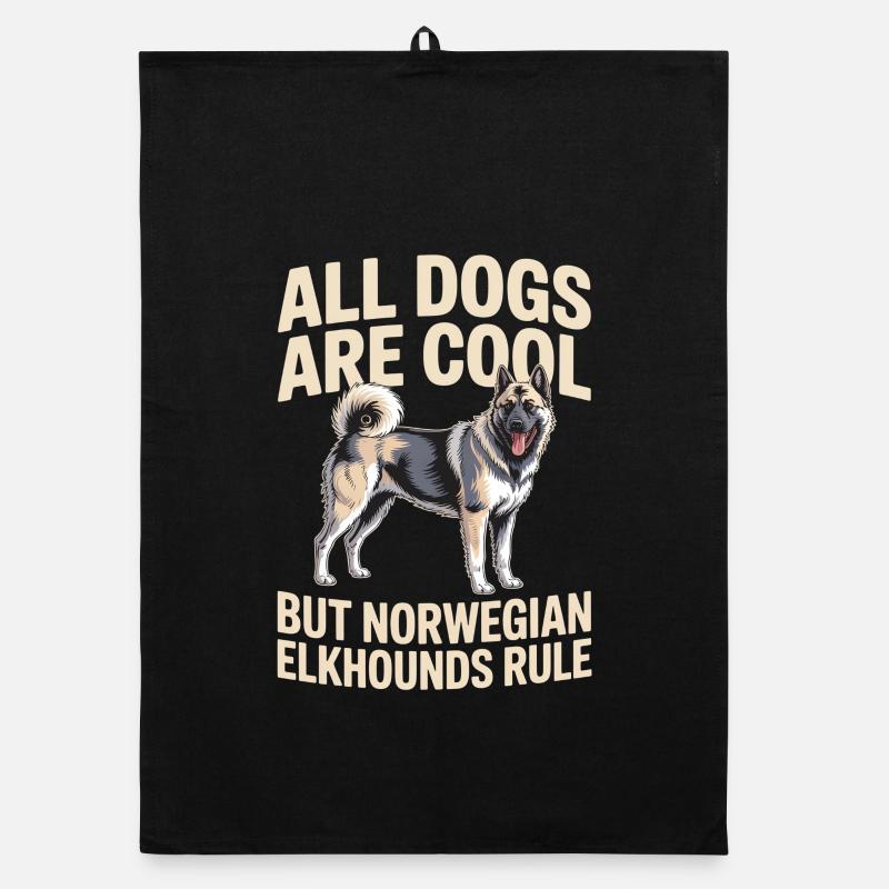 Norwegian Elkhound Norwegian Elkhound Gift Organic dish towel