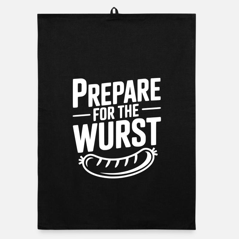 Prepare For The Wurst Organic dish towel
