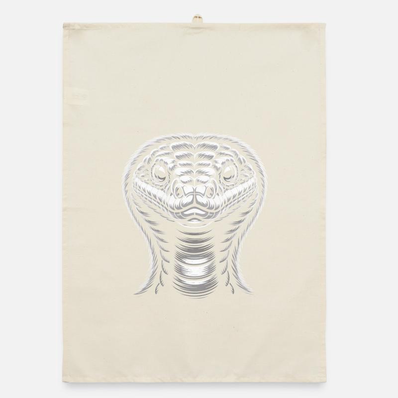 Tête de serpent blanc Torchon bio