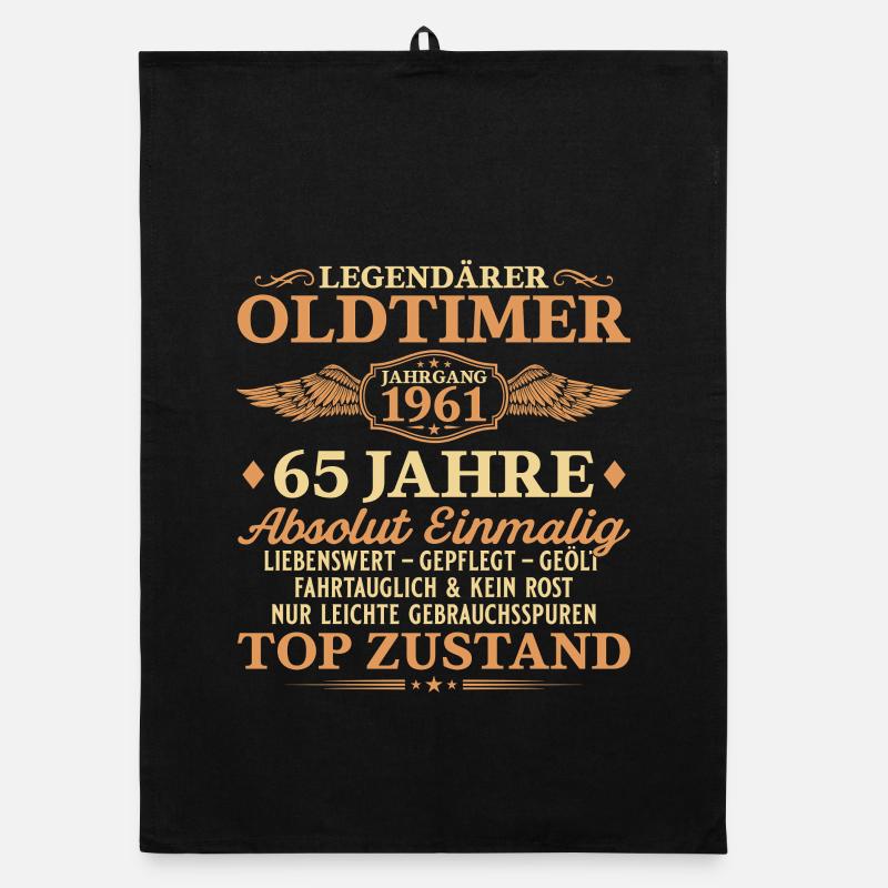 Legendärer Oldtimer 1961 – 65. Geburtstag Organic Geschirrtuch