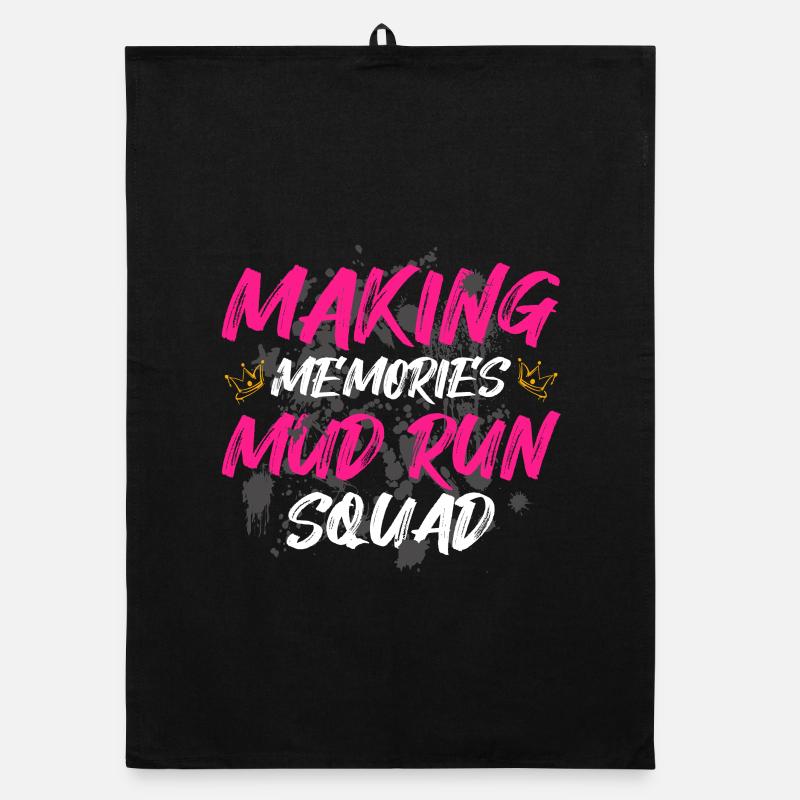 Mud run squad Schlammlauf Mud Run Muddy Race Organic dish towel