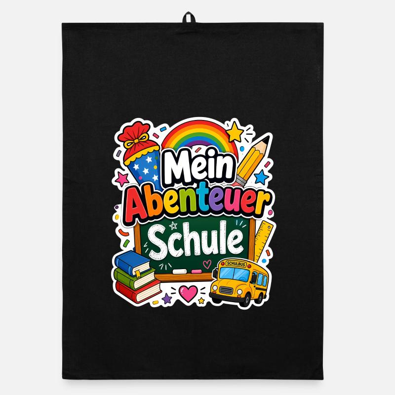 Schulkind 2026 Einschulung 2026 Schulanfang Organic Geschirrtuch