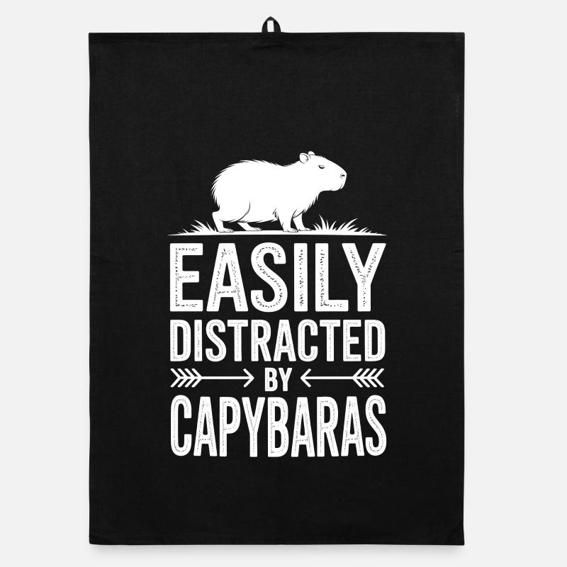 Capybara Sprüche Capybara Lustig Capybara Geschenk Organic Geschirrtuch