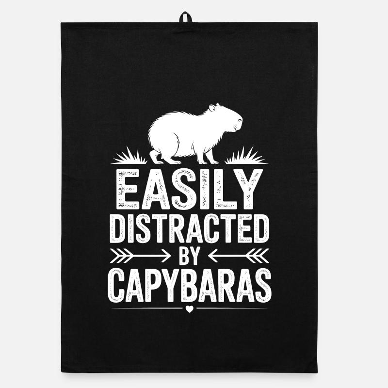 Capybara Sprüche Capybara Lustig Capybara Geschenk Organic Geschirrtuch