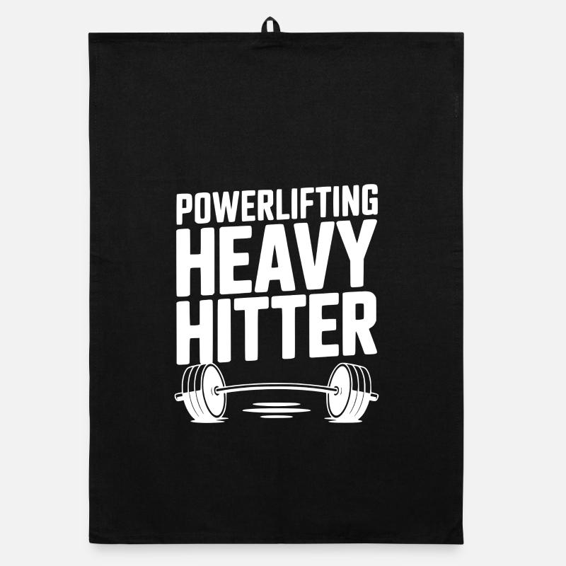 Poids lourd en powerlifting Torchon bio