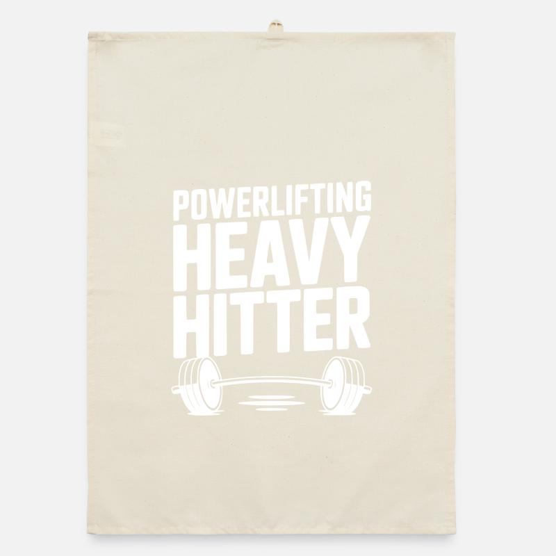 Powerlifting schwerer Schlagmann Organic Geschirrtuch