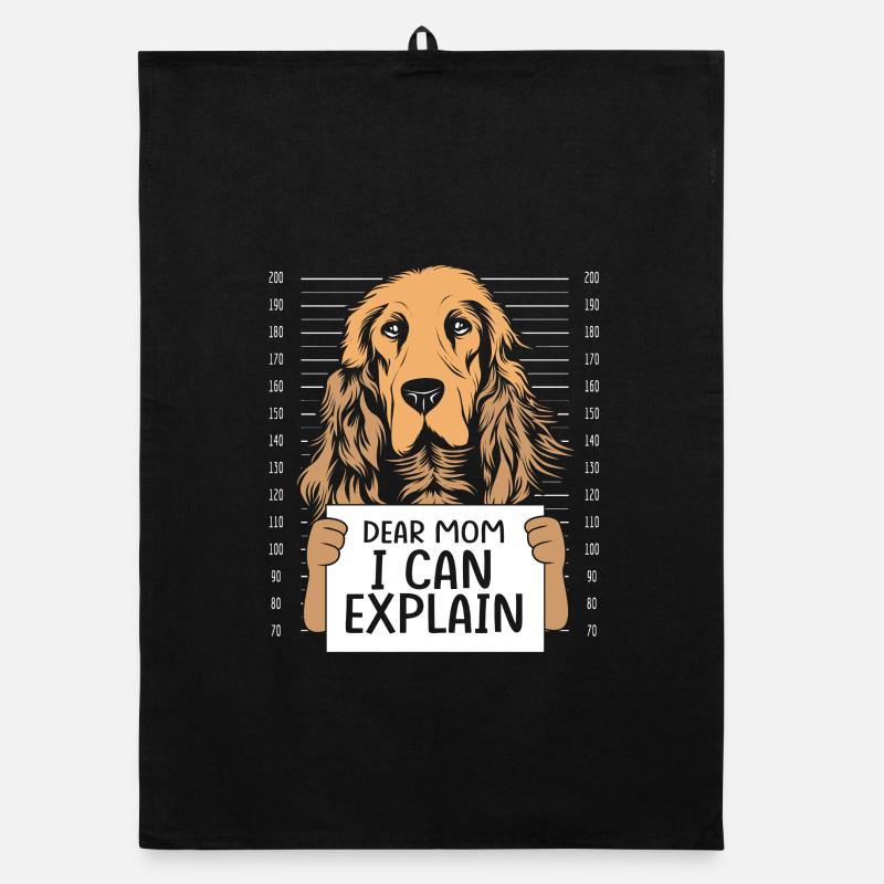 Maman Cocker Spaniel Maman de chien Torchon bio