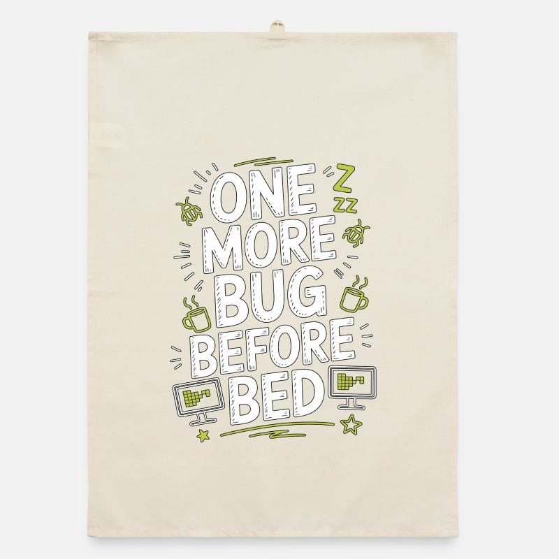 Game Developer One More Bug Before Game Programmer Organic Geschirrtuch