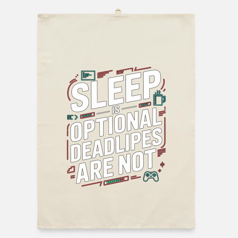 Game Developer Sleep Is Optional Game Programmer Organic Geschirrtuch