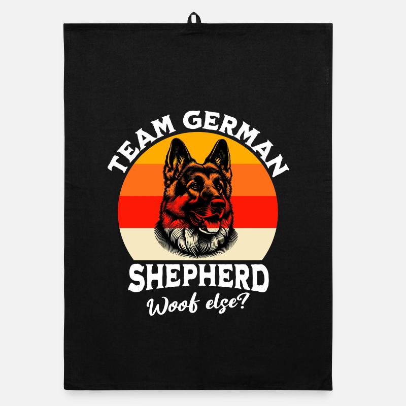 Team German Shepherd Organic dish towel