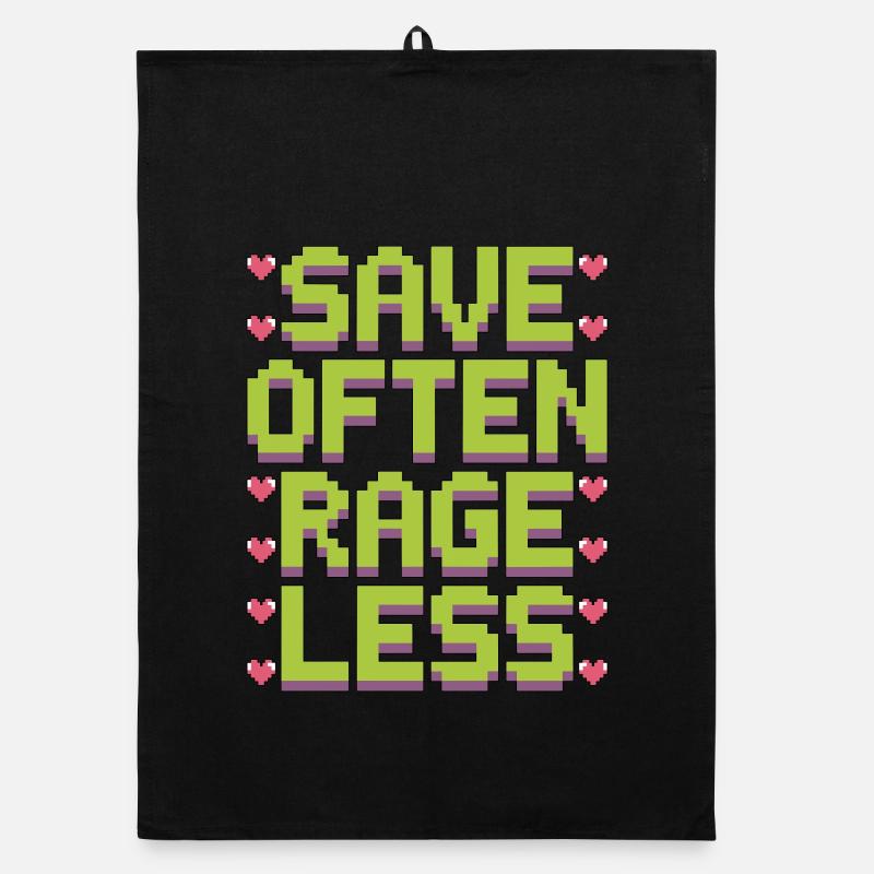 Game Developer Save Often Rage Less Web Developer Organic dish towel