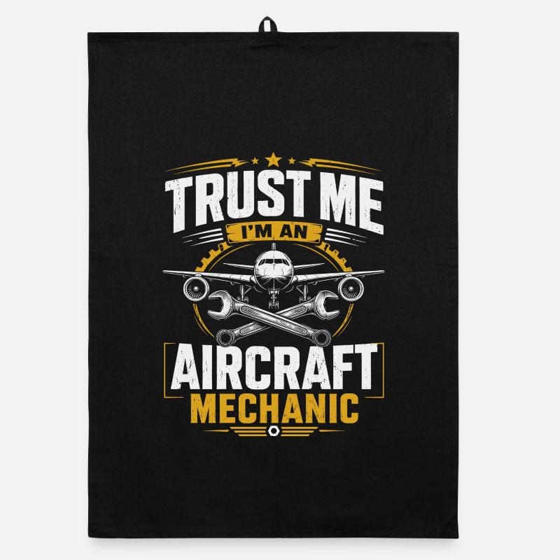 Flugzeugwartung Techniker Luftfahrt Mechanik Organic Geschirrtuch