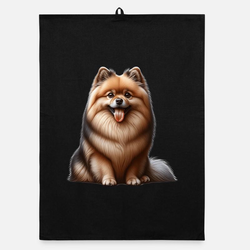 Spitz Zwergspitz German Spitz Organic Geschirrtuch