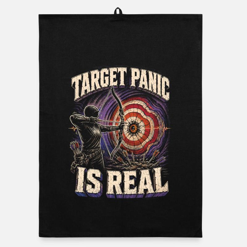 Bogenschießen Bogenschütze Target Panic Is Real Organic Geschirrtuch