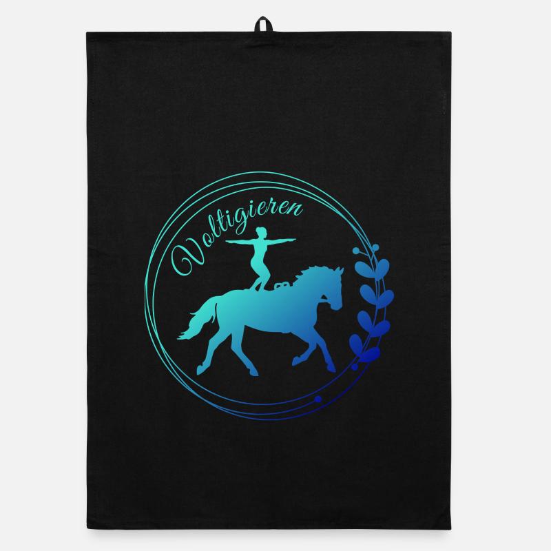 Vaulting Stand: Volti Equestrian Compulsory Exercise Organic dish towel