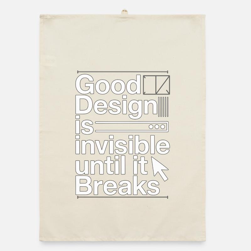 UX/UI Designer Good Design Is User Experience Organic Geschirrtuch