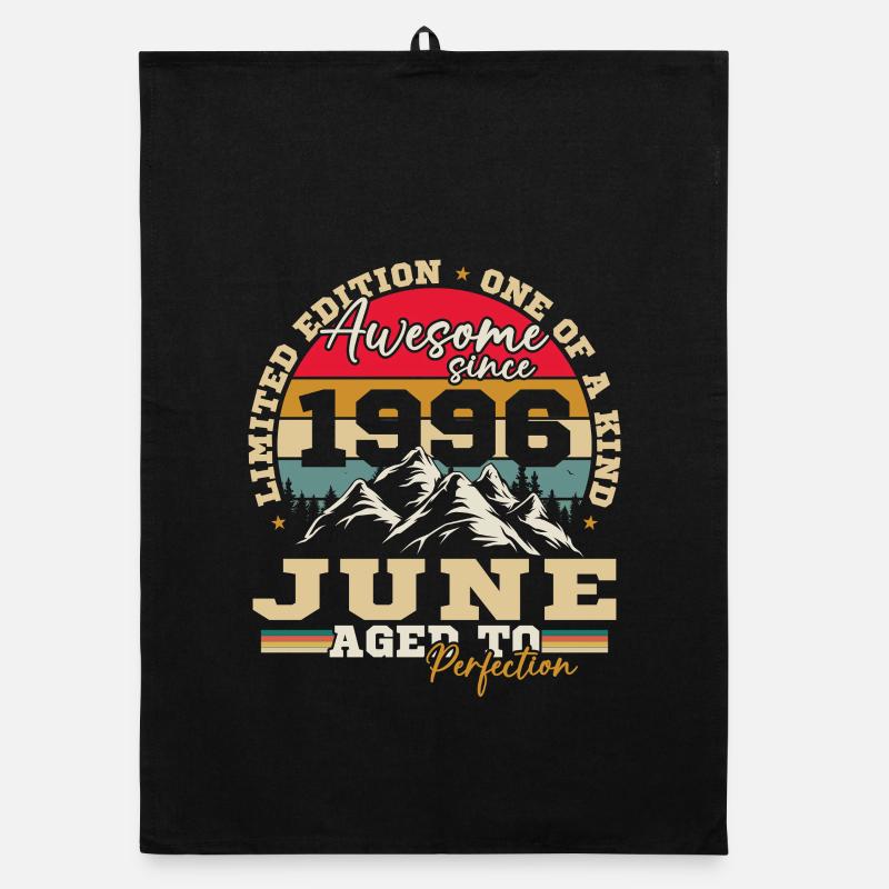 Juni 1996 Vintage-Retro-Geburtstagsgeschenk Organic Geschirrtuch