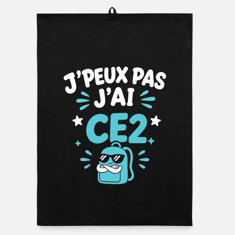 J'peux pas j'ai CE2 Torchon bio