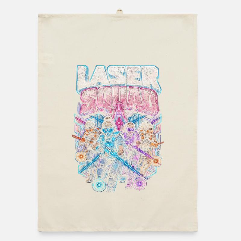 Laser Tag Squad Organic dish towel
