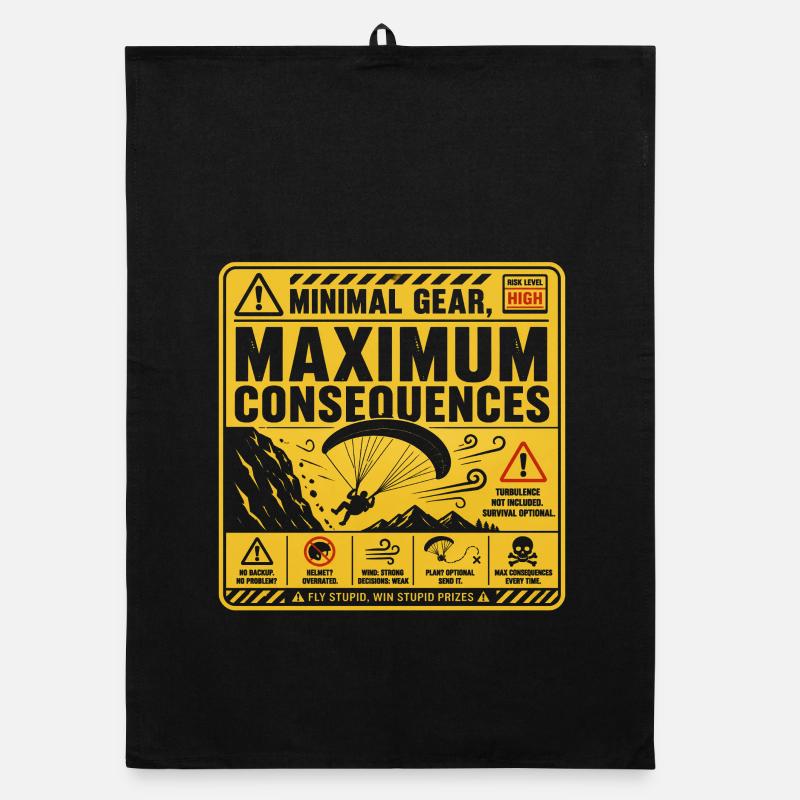 Paragliding Paraglider Glider Organic dish towel