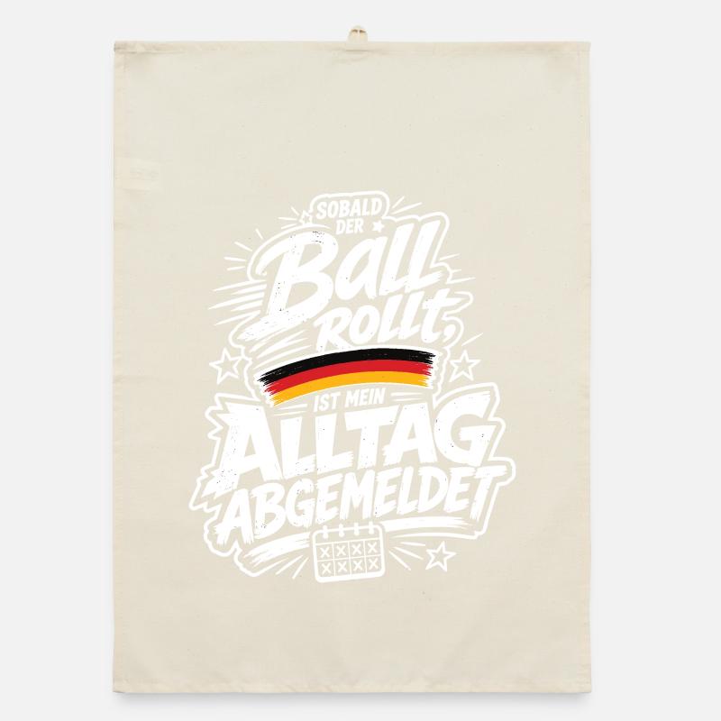 Ball rollt Alltag abgemeldet Organic Geschirrtuch