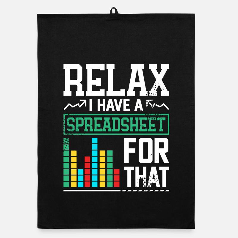 Relax, Ich Habe Eine Spreadsheet Organic Geschirrtuch