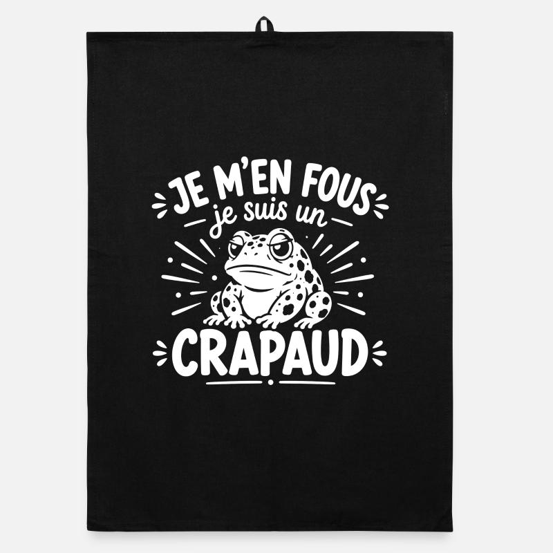Crapaud Décomplexé: Je m'en fous Torchon bio