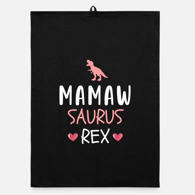 Mamawsaurus Rex Niedliche Mamaw Dinosaurier-Oma Mutter Organic Geschirrtuch