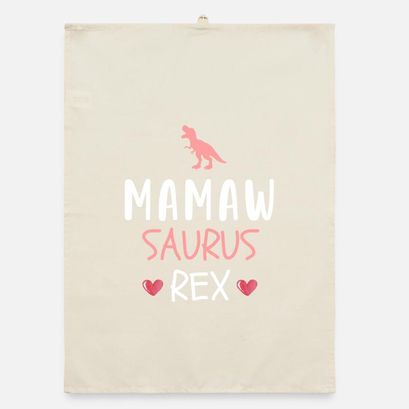 Mamawsaurus Rex Niedliche Mamaw Dinosaurier-Oma Mutter Organic Geschirrtuch
