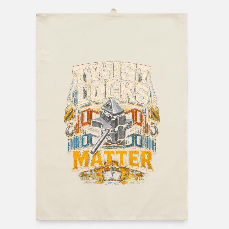 Dock Worker Twist Locks Matter Organic dish towel
