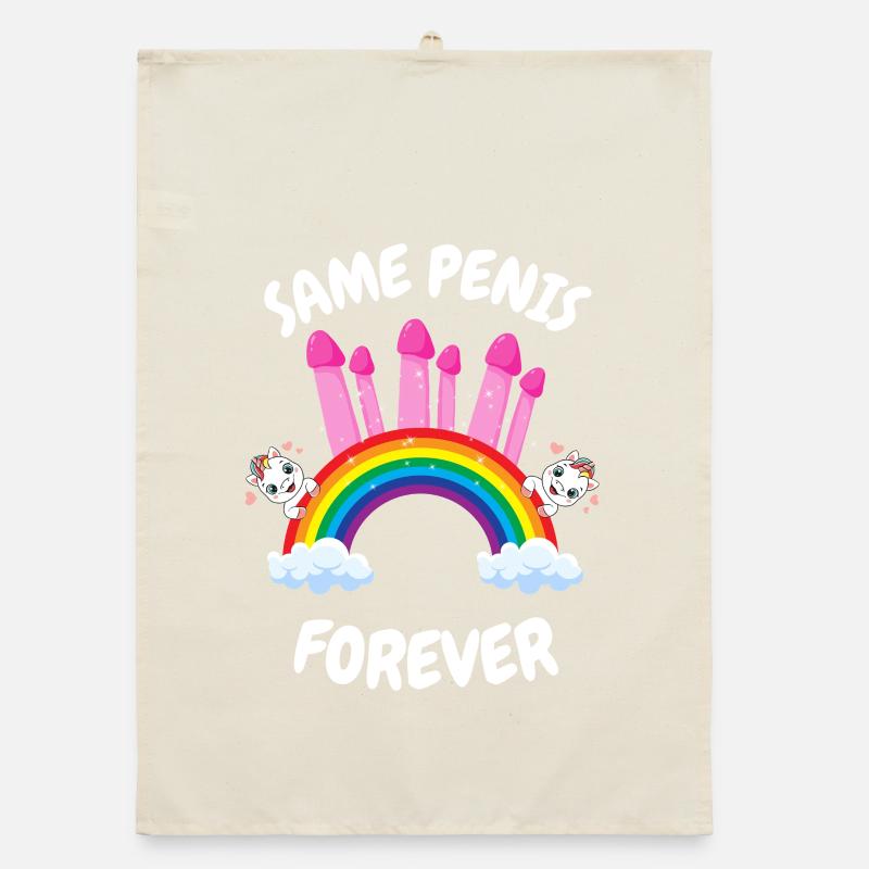 Same Penis Forever Bride Organic Geschirrtuch