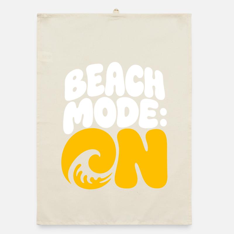 Design de vagues d’été de mode de plage Torchon bio