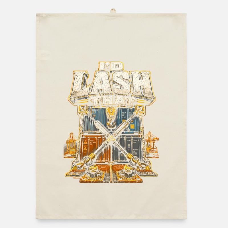 Dock Worker I'd Lash That Organic dish towel