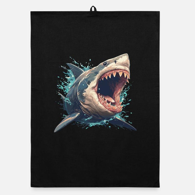 Grand requin blanc Grand requin blanc Torchon bio