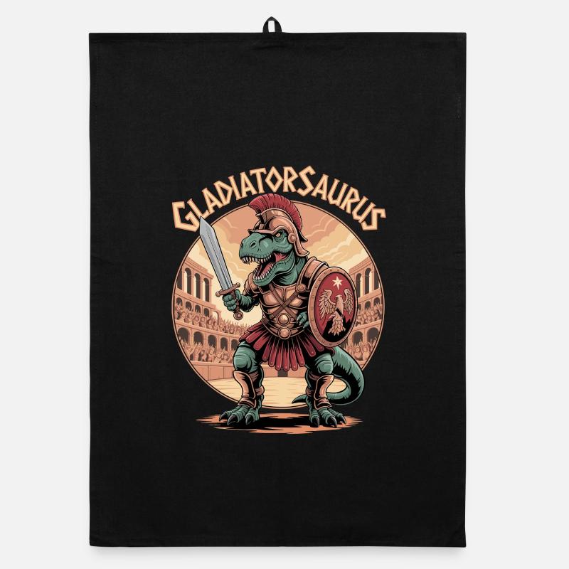  Gladiatorsaurus Dinosaurier Gladiator T Rex Im Organic Geschirrtuch