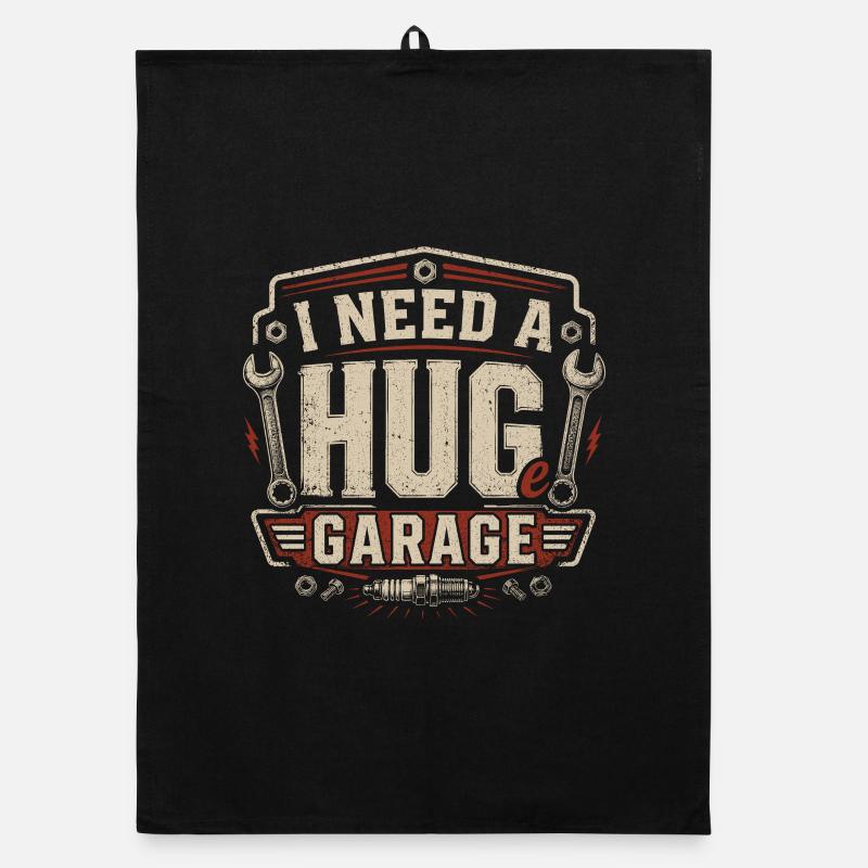 I Need a Hug Garage Organic Geschirrtuch
