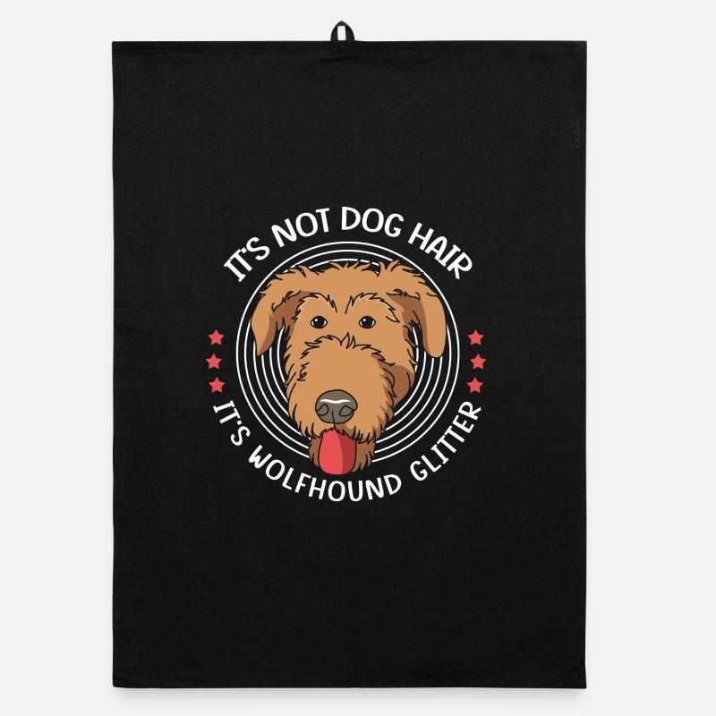 Irish wolfhound Organic dish towel